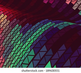 Abstract curvy shapes geometric style background
