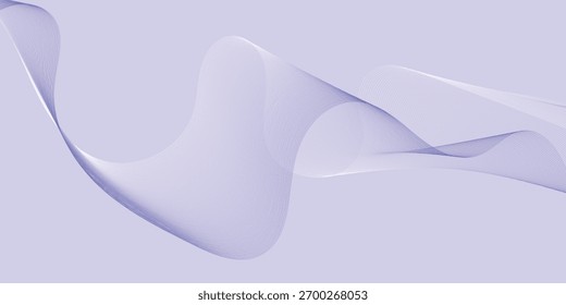 Abstract curvy and smooth lines wave background design