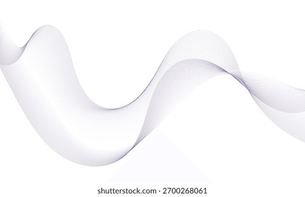 Abstract curvy and smooth lines wave background design