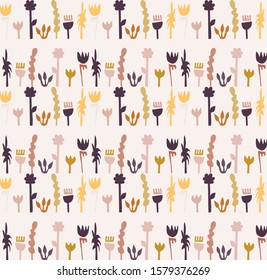 Abstract Cut Out Shapes, Vector Pattern Seamless Background, Hand Drawn Matisse Style Collage Graphic Illustration for Trendy Home Decor, Modern Fashion Prints, Kids Wallpaper All Over Print EPS 10
