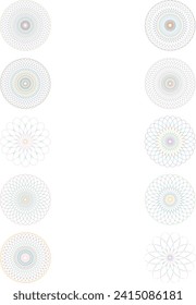 Un corte abstracto transparente iridiscente forma estrella de gradiente oval de diseño de patrones futurista.