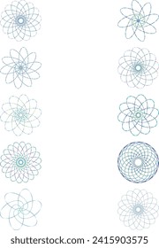 Un corte abstracto transparente iridiscente forma estrella de gradiente oval de diseño de patrones futurista.