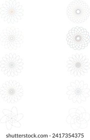An abstract cut out transparent iridescent oval gradient star shape futuristic pattern design element bundle.