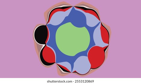 Abstract cut out abstract waves for web design. Color geometric pattern. Vector abstract geometric dynamic pattern frame.