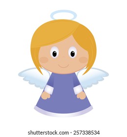 abstract cute angel on a white background