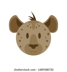 abstract cute animal face draw, vector illustration design