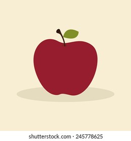 abstract cute apple on a special background