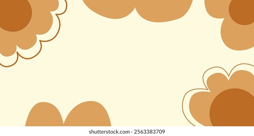Abstract cute background. abstract colored shapes. doodle background pattern. modern minimalism trendy pattern background.