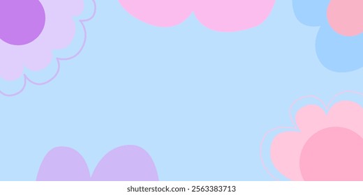 Abstract cute background. abstract colored shapes. doodle background pattern. modern minimalism trendy pattern background.