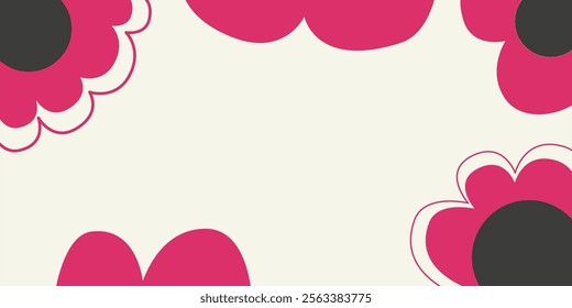 Abstract cute background. abstract colored shapes. doodle background pattern. modern minimalism trendy pattern background.