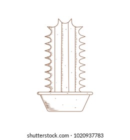 Abstract cute cactus