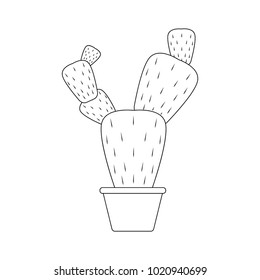 Abstract cute cactus