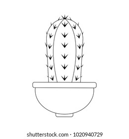 Abstract cute cactus