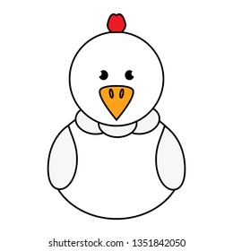 Abstract cute chicken