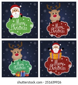 abstract cute christmas background with some special objects