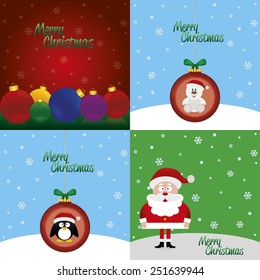 abstract cute christmas background with some special objects
