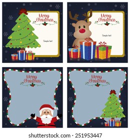 abstract cute christmas background with some special objects