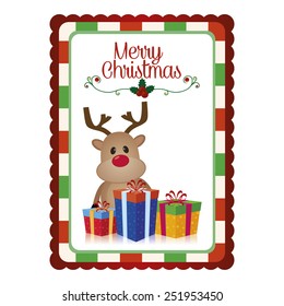 abstract cute christmas background with some special objects