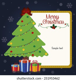 abstract cute christmas background with some special objects