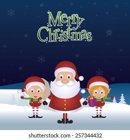 abstract cute christmas background with some special objects