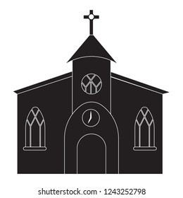 Abstract cute church