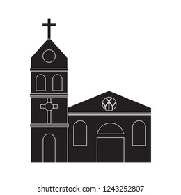 Abstract cute church