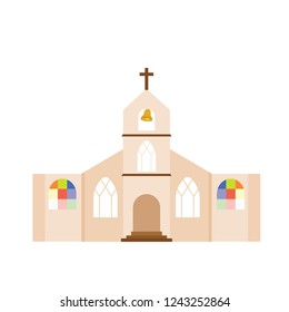 Abstract cute church