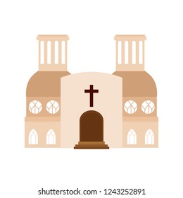 Abstract cute church