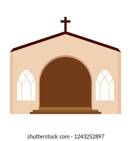 Abstract cute church
