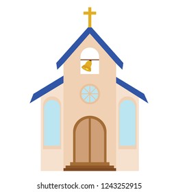 Abstract cute church