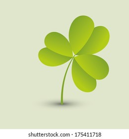 abstract cute clover on a special background