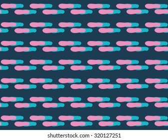Abstract cute color blue and pink watercolor brush design on dar background pattern seamless backdrop wallpaper. Vector image