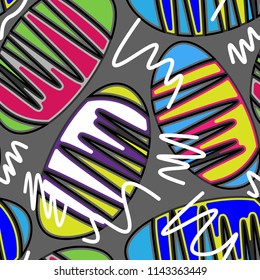 Abstract cute color speech bubble with dots design on smooth white background, pattern seamless backdrop wallpaper. Vector image