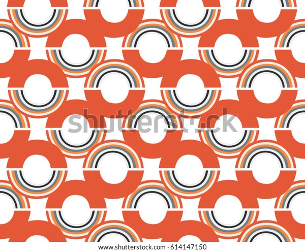 Abstract Cute Color Stripes Circle Design Stock Vector Royalty