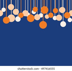 Abstract cute colorful circle lamp decorative background with space for your text and your design pattern wallpaper backdrop card, vector image