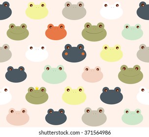 Abstract cute colorful frog