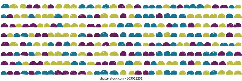 Abstract cute colorful semicircle moon design with white background and gold texture, pattern seamless backdrop wallpaper.