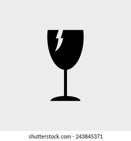 abstract cute delivery symbol on a white background