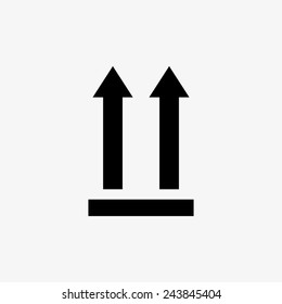 abstract cute delivery symbol on a white background