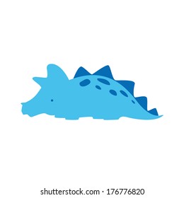 Abstract cute Dinosaur on a white background