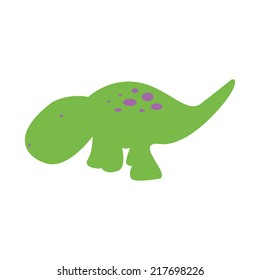 abstract cute dinosaur on a white background