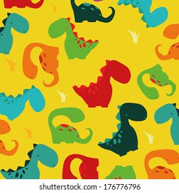 abstract cute dinosaurs making a special background