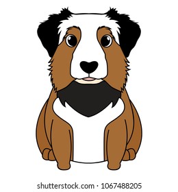 Abstract cute dog