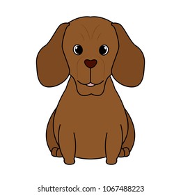 Abstract cute dog