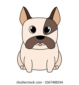 Abstract cute dog