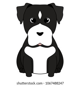 Abstract cute dog