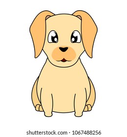 Abstract cute dog