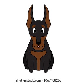 Abstract cute dog