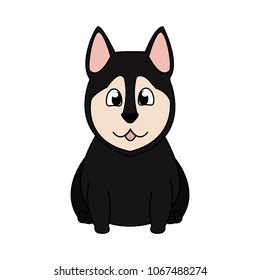 Abstract cute dog