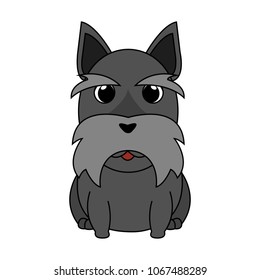 Abstract cute dog